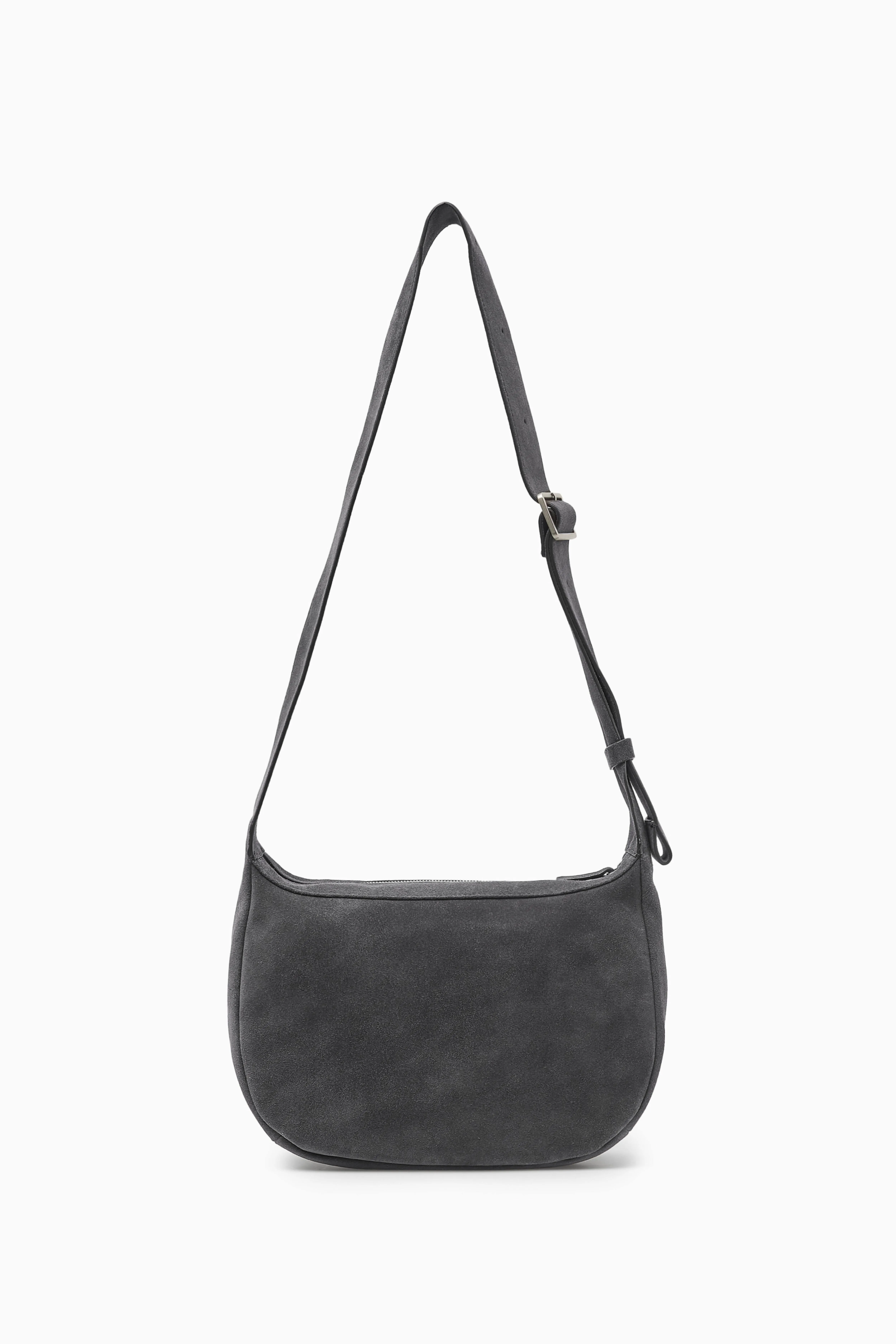 CROSSBODY SADDLE BAG - SUEDE - CHARCOAL - Men | H&M GB