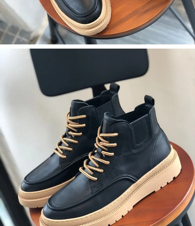 Daechi Gum Sole Lace Up Boots