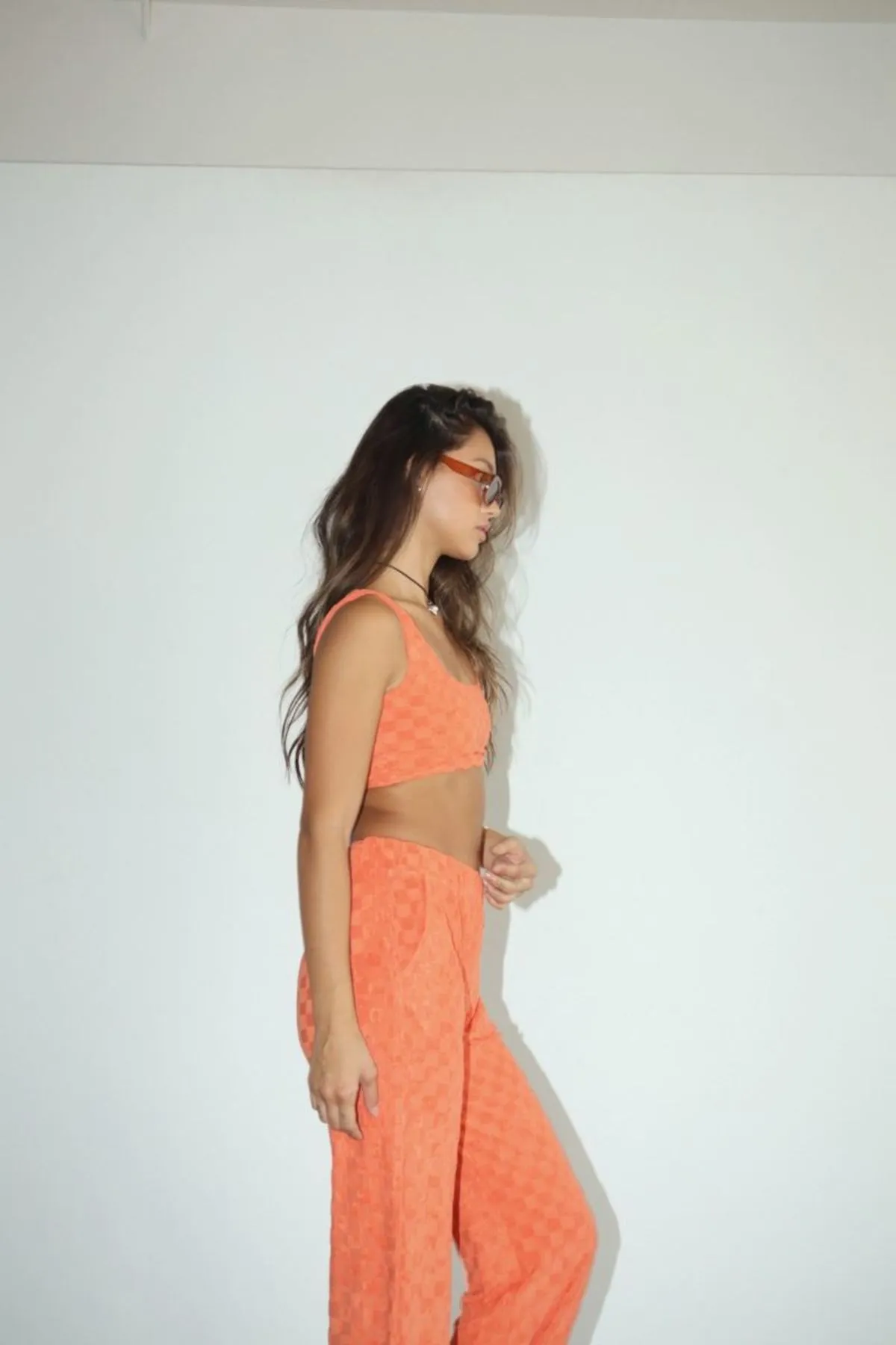 Dani Crop Tank - Tangerine