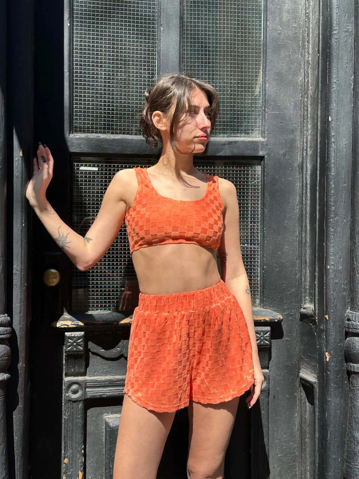 Dani Crop Tank - Tangerine