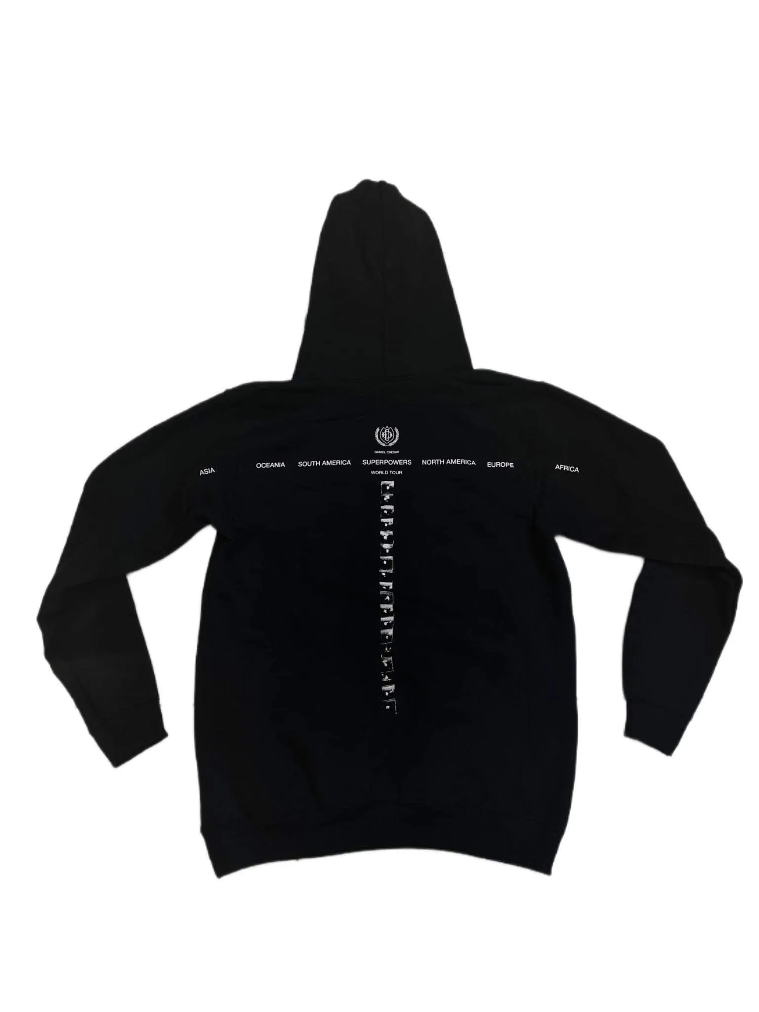 Daniel Caesar Superpowers Tour Manila Black Hoodie