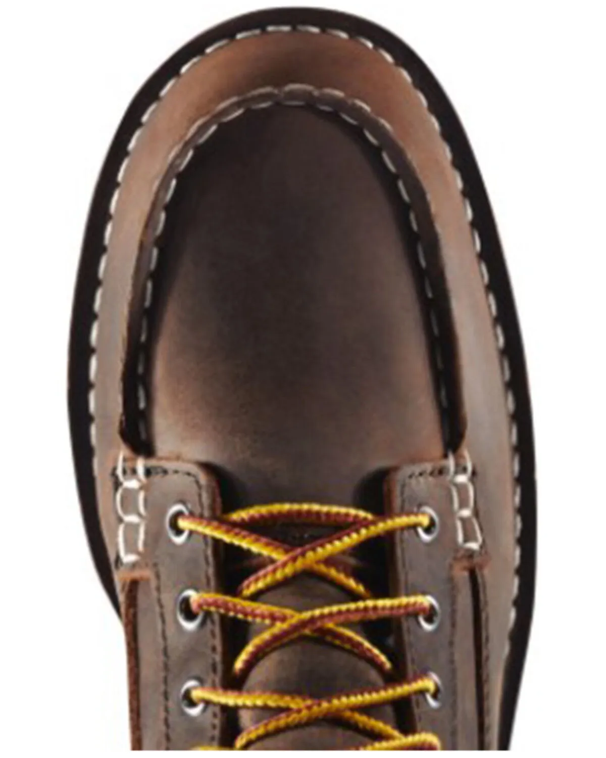 Danner Women's 6" Bull Run Full-Grain Wedge Work Boot - Moc Toe