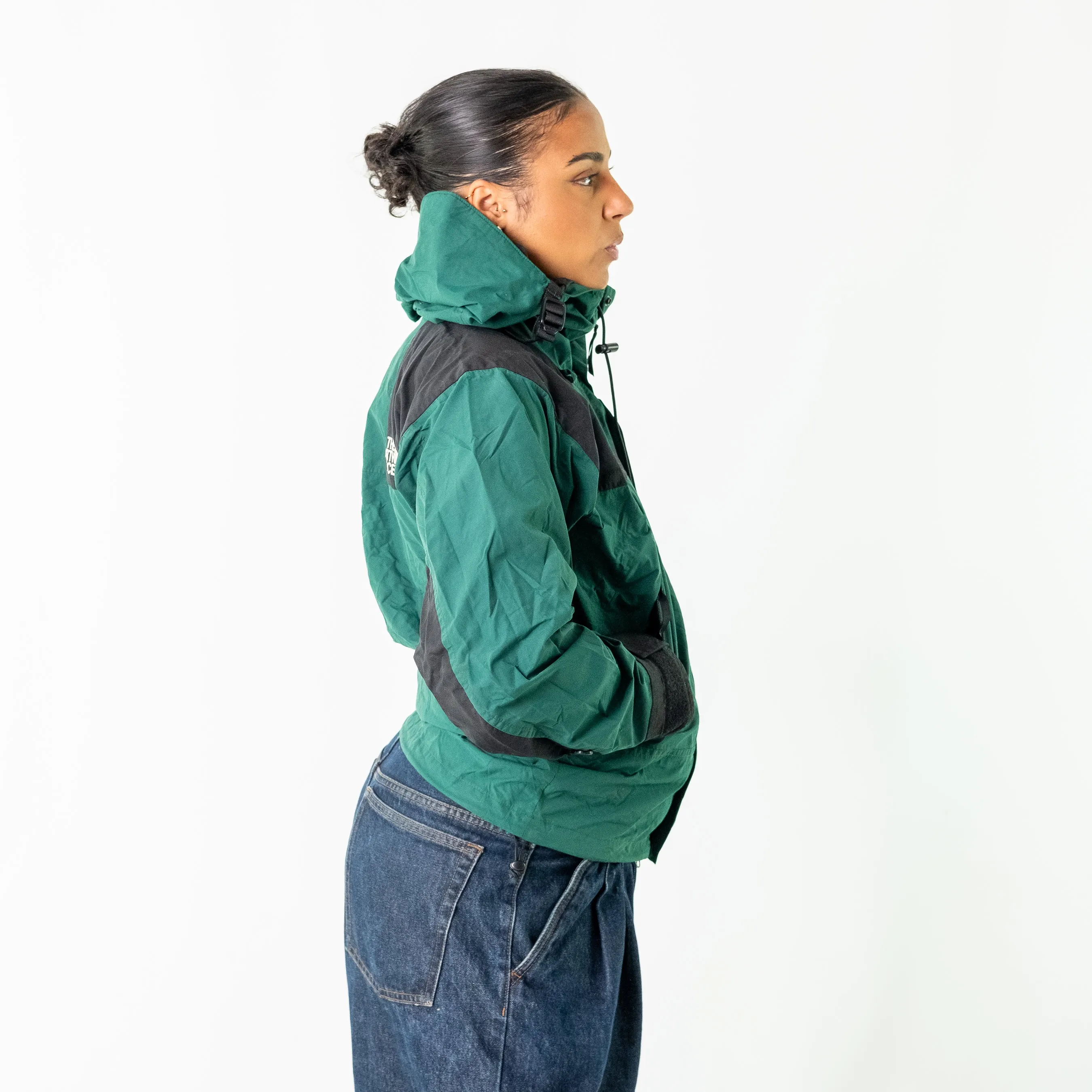 Dark Green y2ks The North Face Rain Jacket (S)