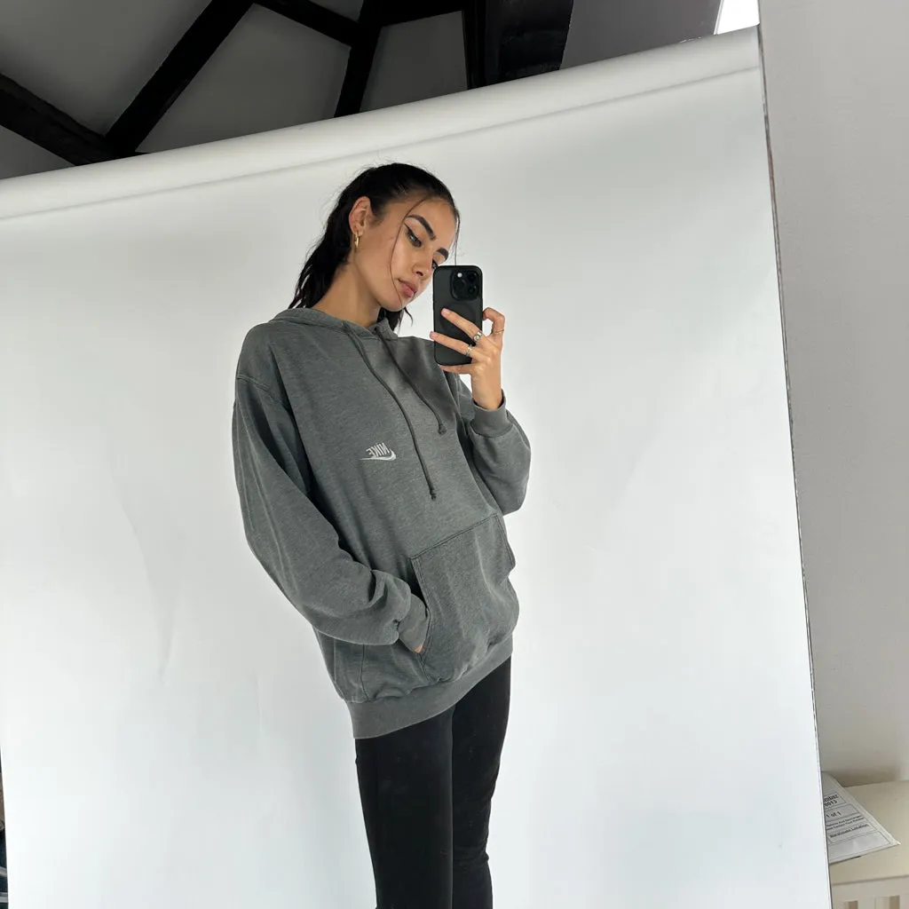 Dark Grey 80s NIKE Hoodie Sweatshirt (M)