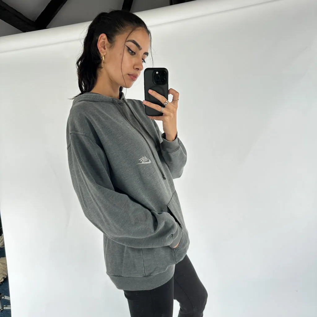 Dark Grey 80s NIKE Hoodie Sweatshirt (M)