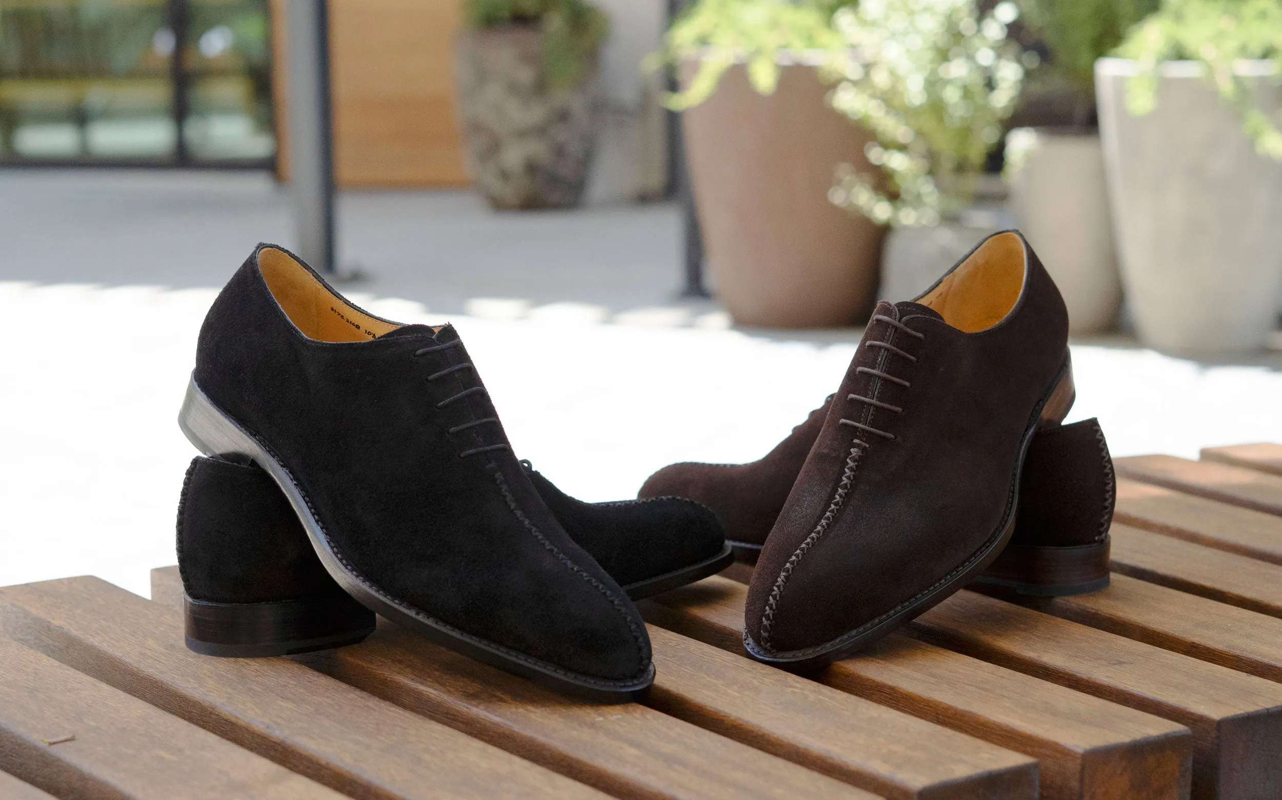 Derrick Suede Lace-Up Oxford Brown