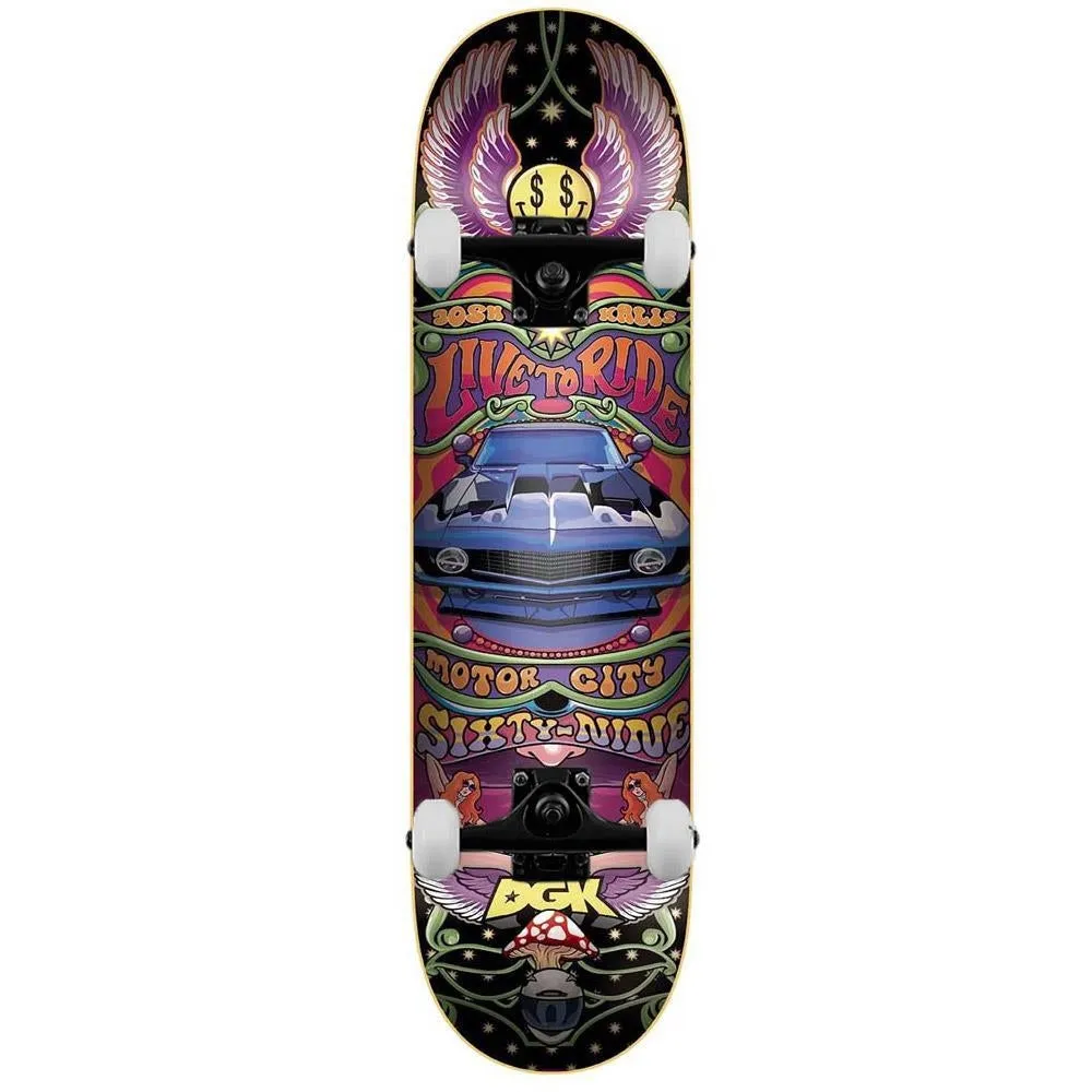 DGK Ghetto Psych Complete Skateboard Kalis Multi 8.1