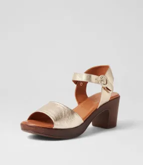 DIANA FERRARI Blaide Pale Gold Leather Sandals