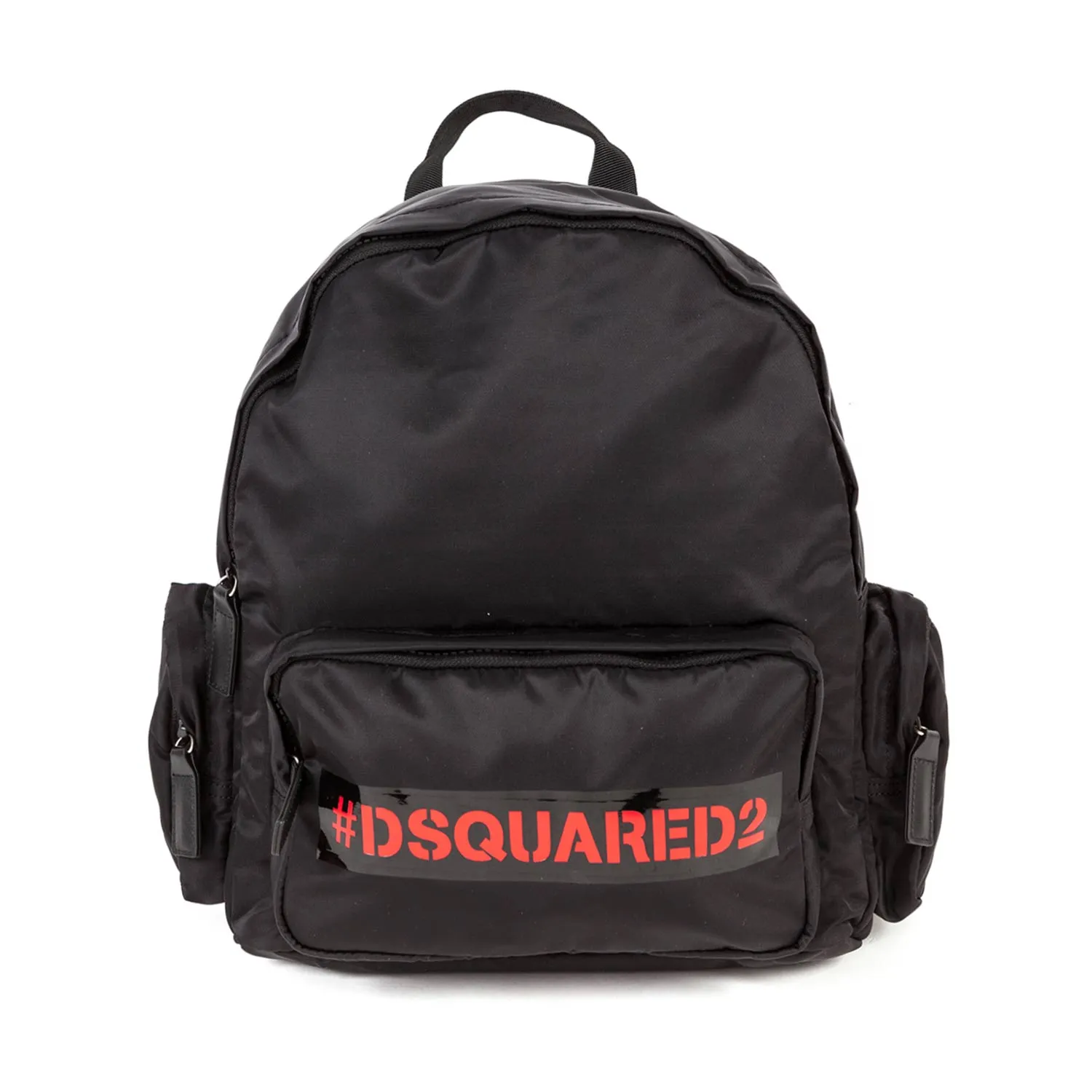Dsquared2 Unisex Black Logoed Backpack