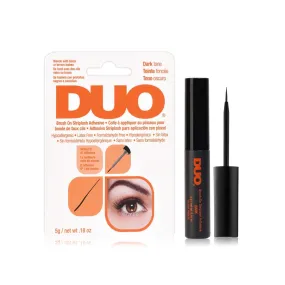 Duo Glue Brush On Black Strip Lash Adhesive 7g Dark Tone Hypoallergenic Latex Free