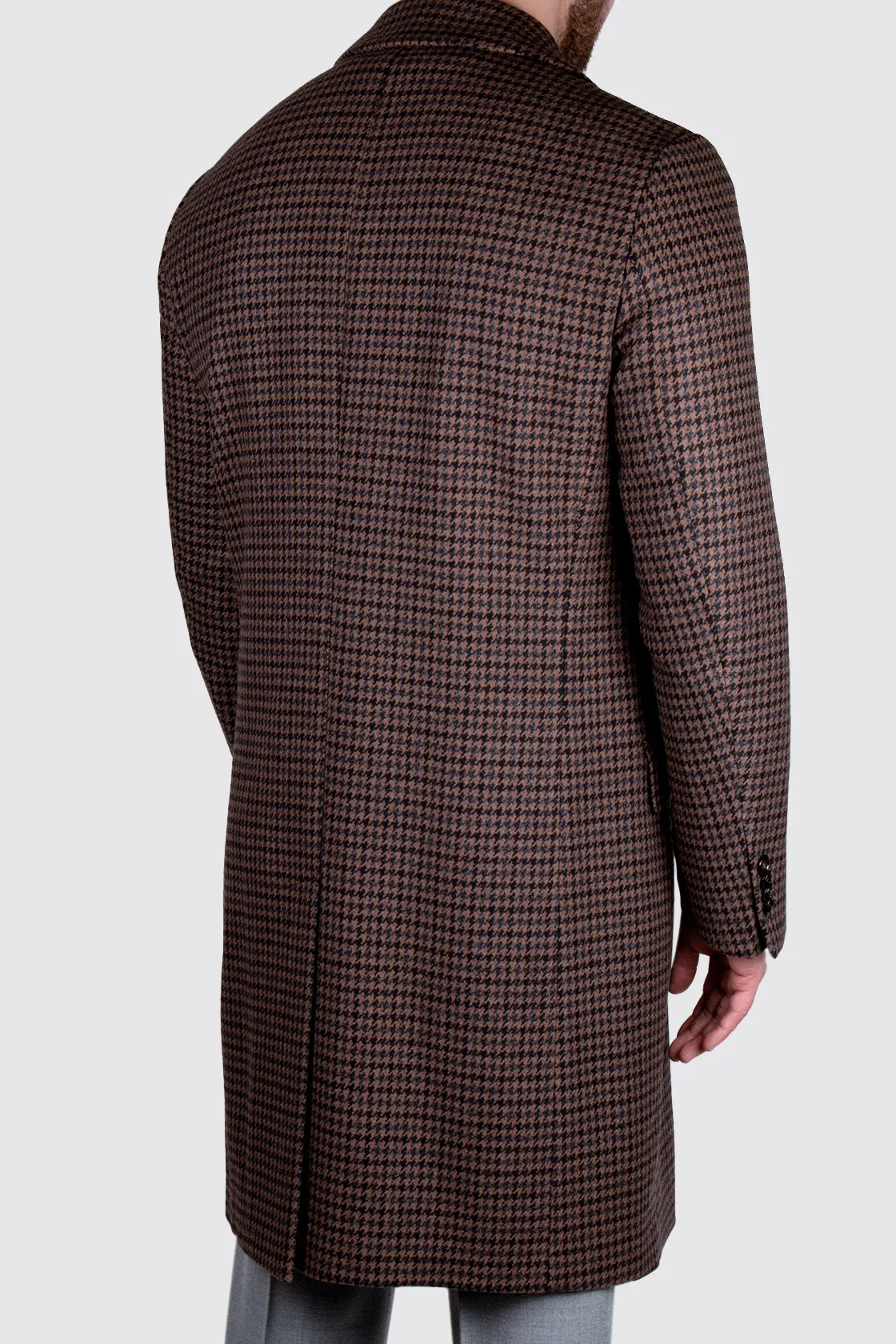 Eduard Dressler Double Breast Overcoat Houndstooth