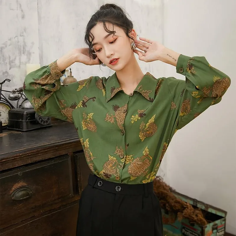 Elegant Green Blouse