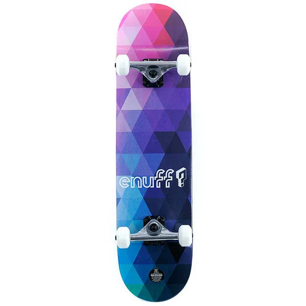 Enuff Skateboards Geometric Factory Complete Skateboard Purple 8