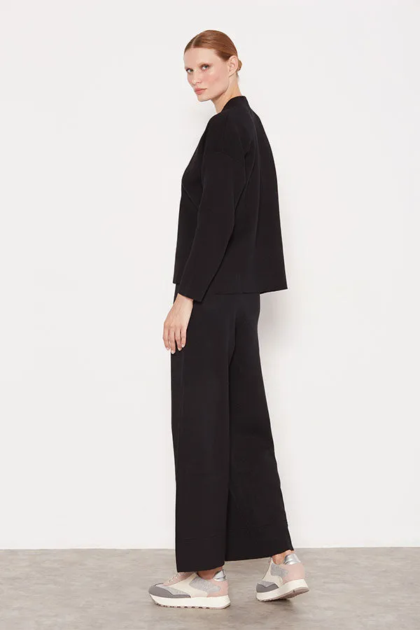 Escorpion BLACK OVERLAPPING V-NECK SWEATER