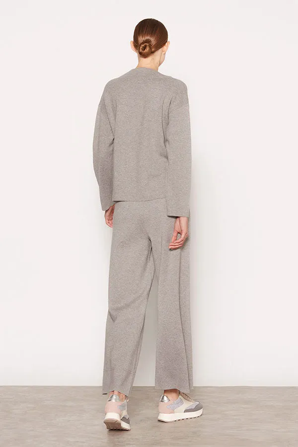 Escorpion GREY OVERLAPPING V-NECK SWEATER