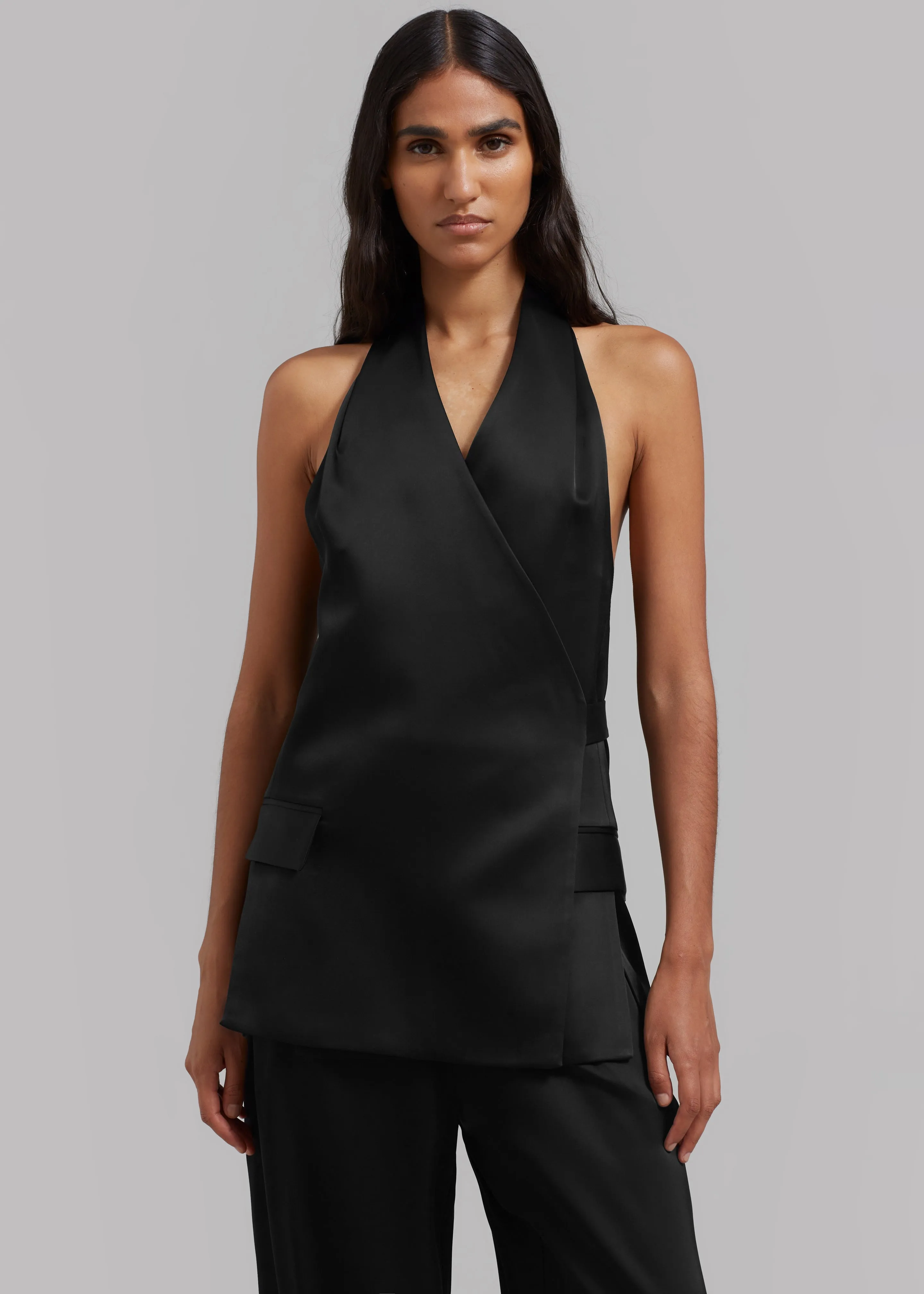 Esse Studios Mono Envelope Vest - Black