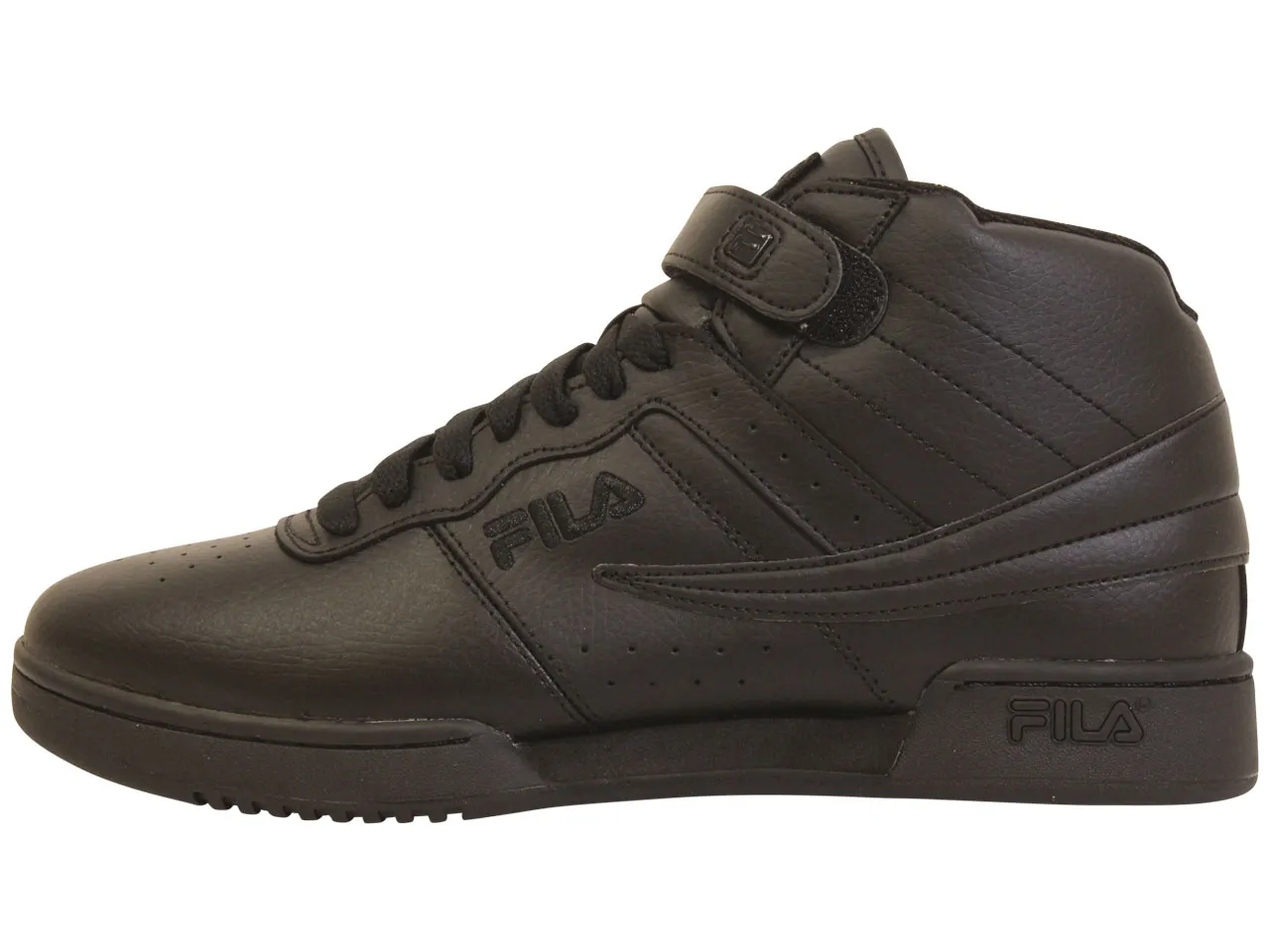 Fila Men's F-13V Basketball Sneakers High Top Black/Black/Black Sz: 9.5 1VF059LX