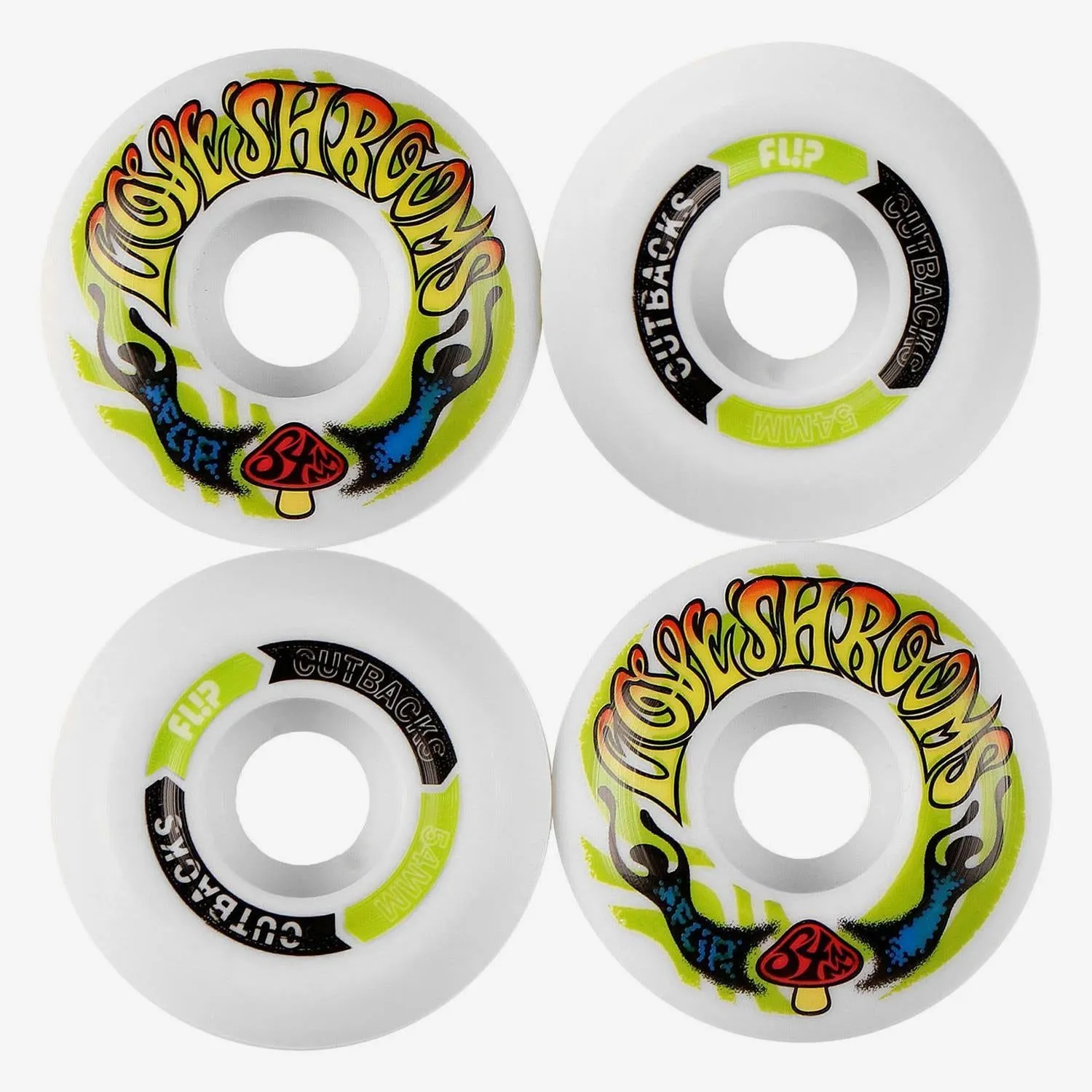 Flip Cutback Loveshroom 99A Skateboard Wheels 52mm