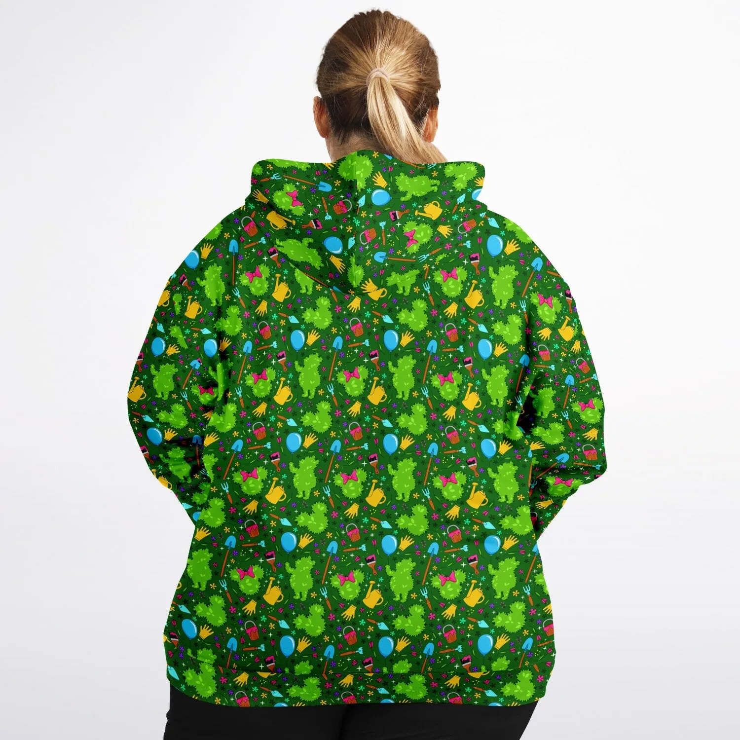 Flower And Garden Plus-size Unisex Zip Hoodie