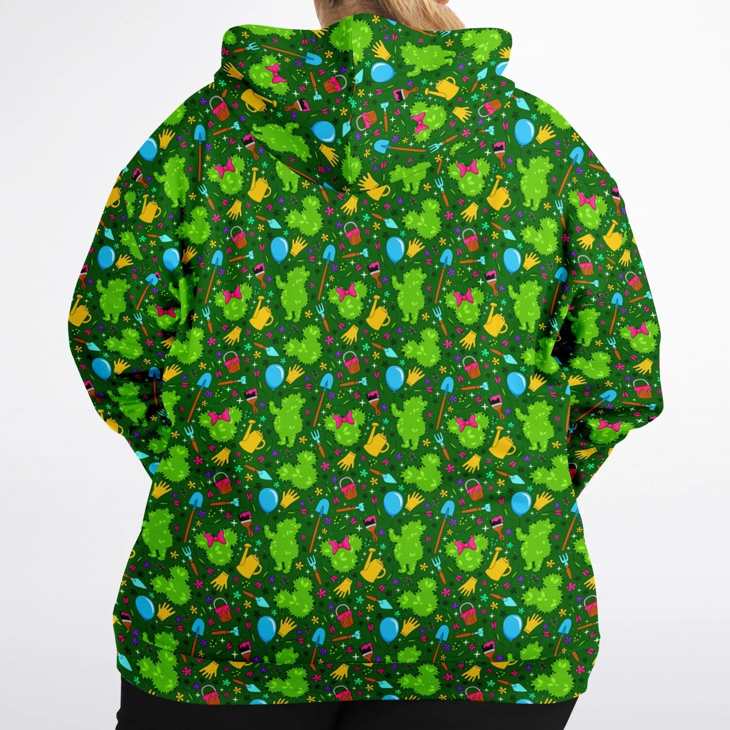 Flower And Garden Plus-size Unisex Zip Hoodie