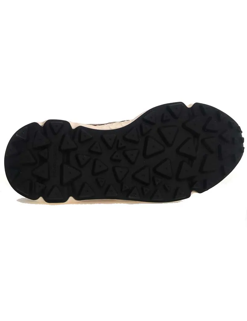 Flower Mountain Yamano 3 Suede Knitted Mesh Trainers Sand Military