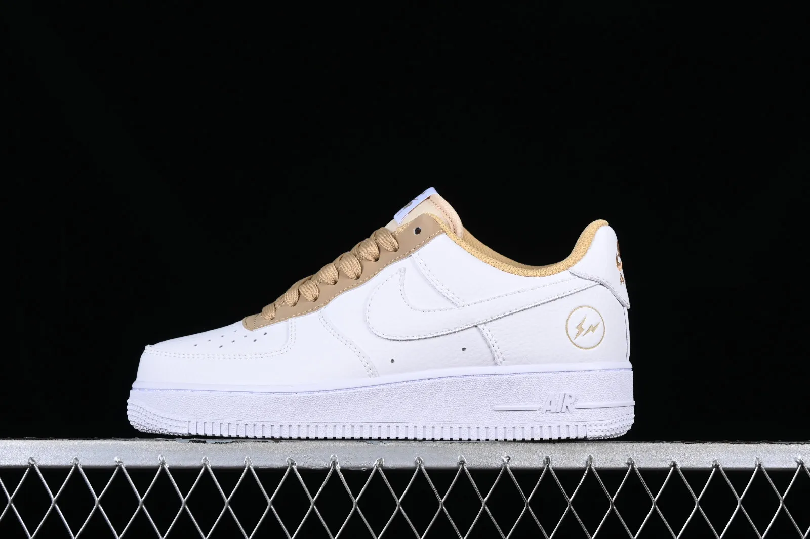 Fragment design x Nike Air Force 1 07 Low White Light Brown Gold TT0801-603