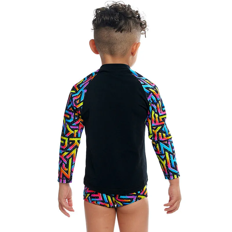 Funky Trunks - Brand Galaxy - Toddler Boys Zippy Rash Vest