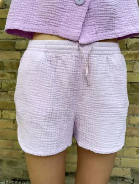 Gauze Shorts - Lavender