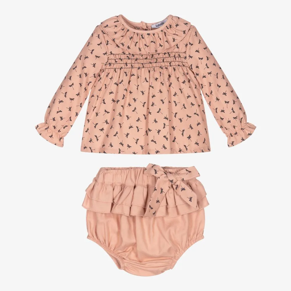 Girls Pink Shorts Set 