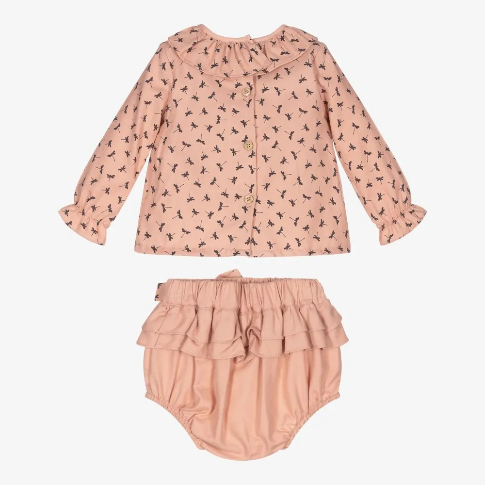 Girls Pink Shorts Set 