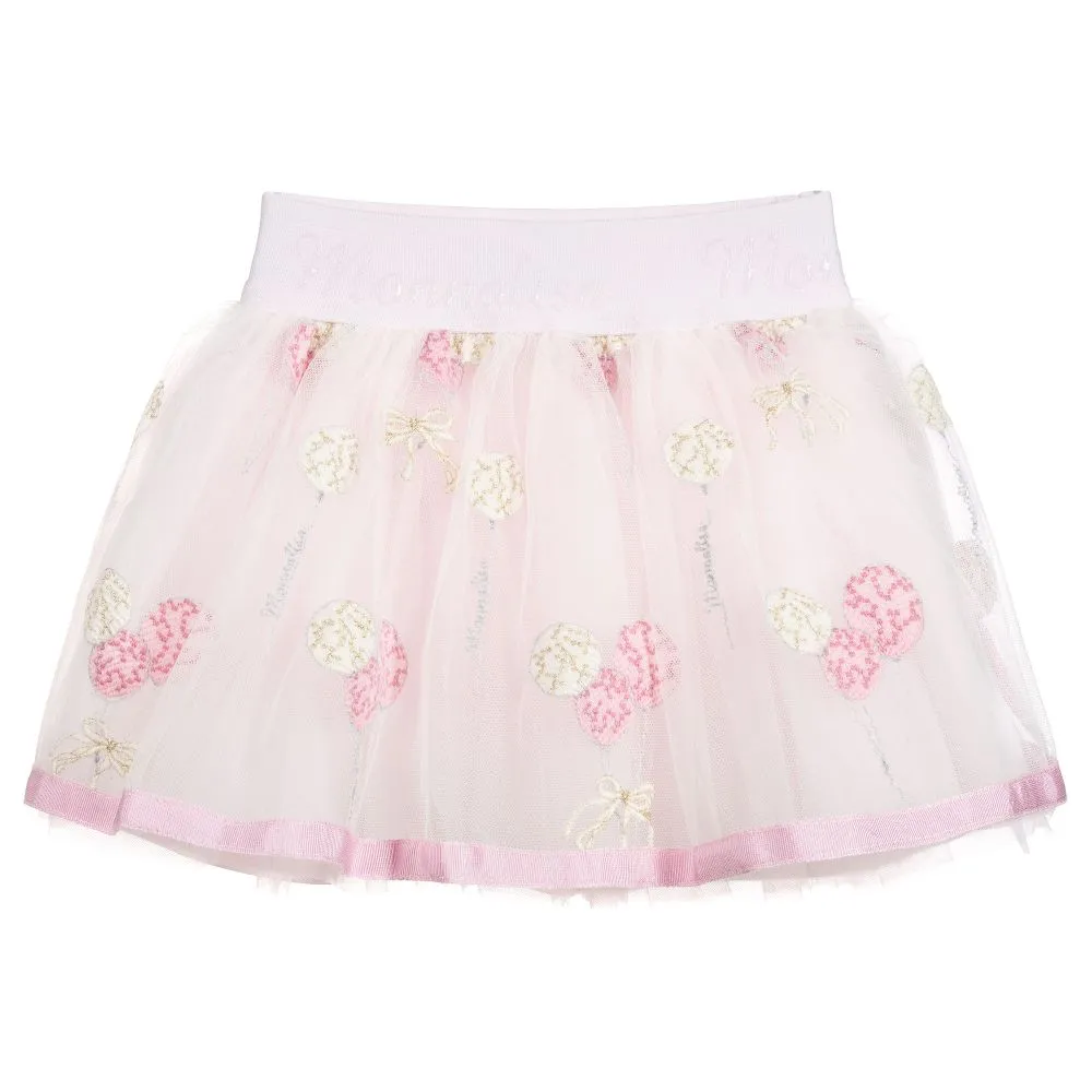 Girls Pink Tulle Skirt 