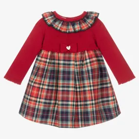 Girls Red Tartan Dress