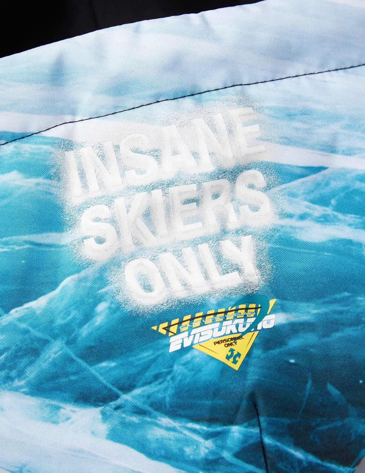 Glacier Print Panel Hoodie