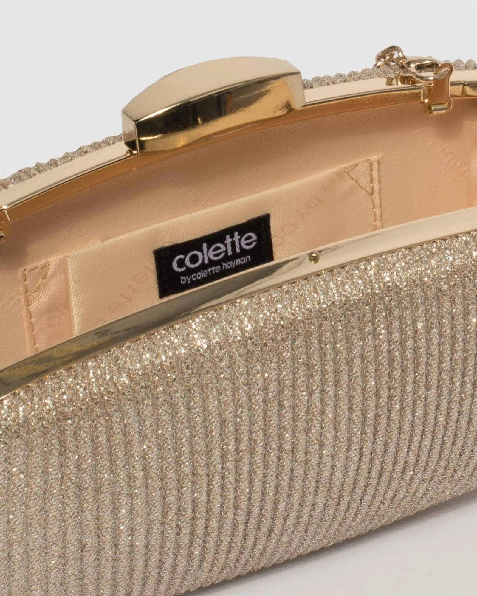 Gold Classic Hardcase Clutch Bag