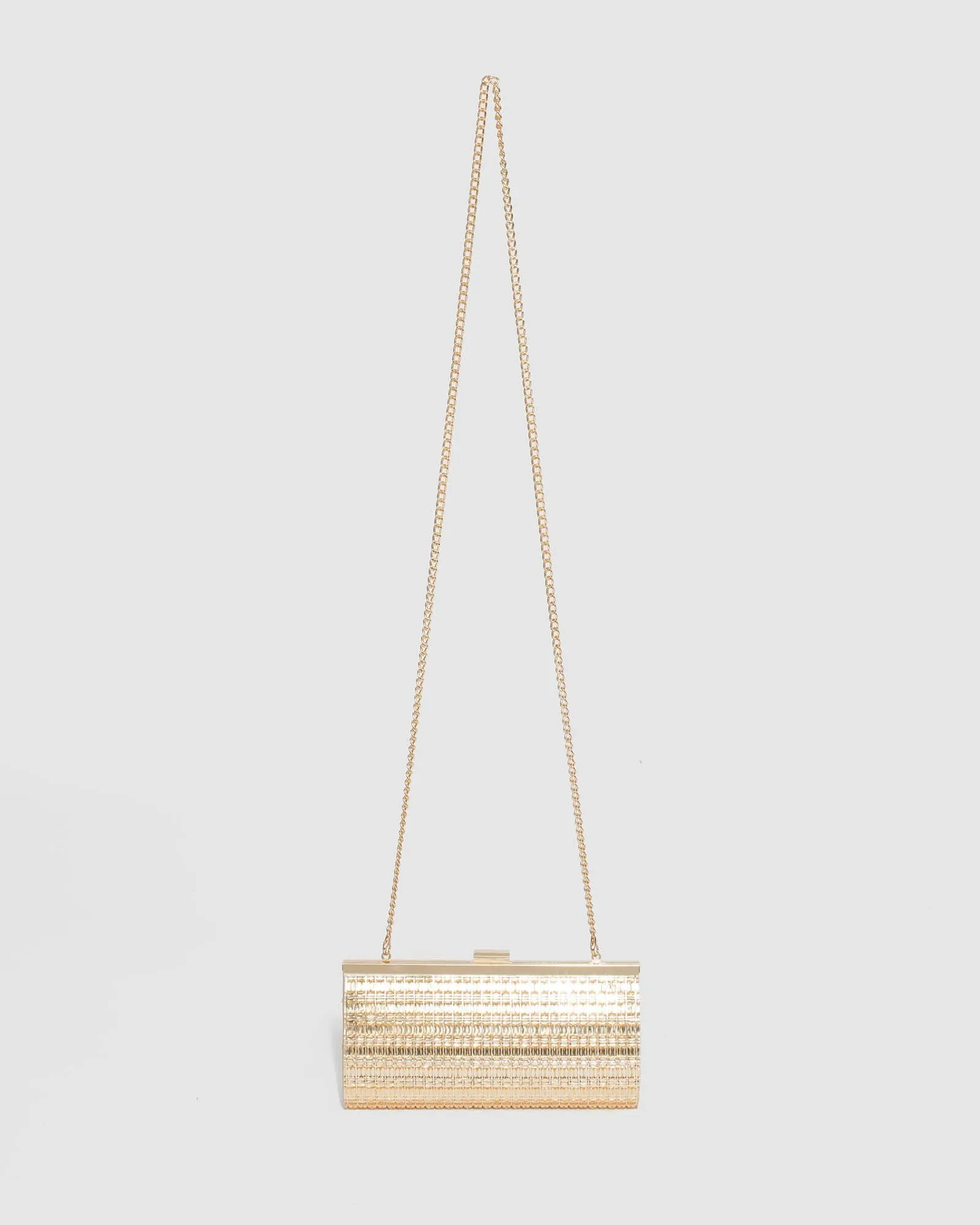 Gold Liza Sparkle Clutch Bag