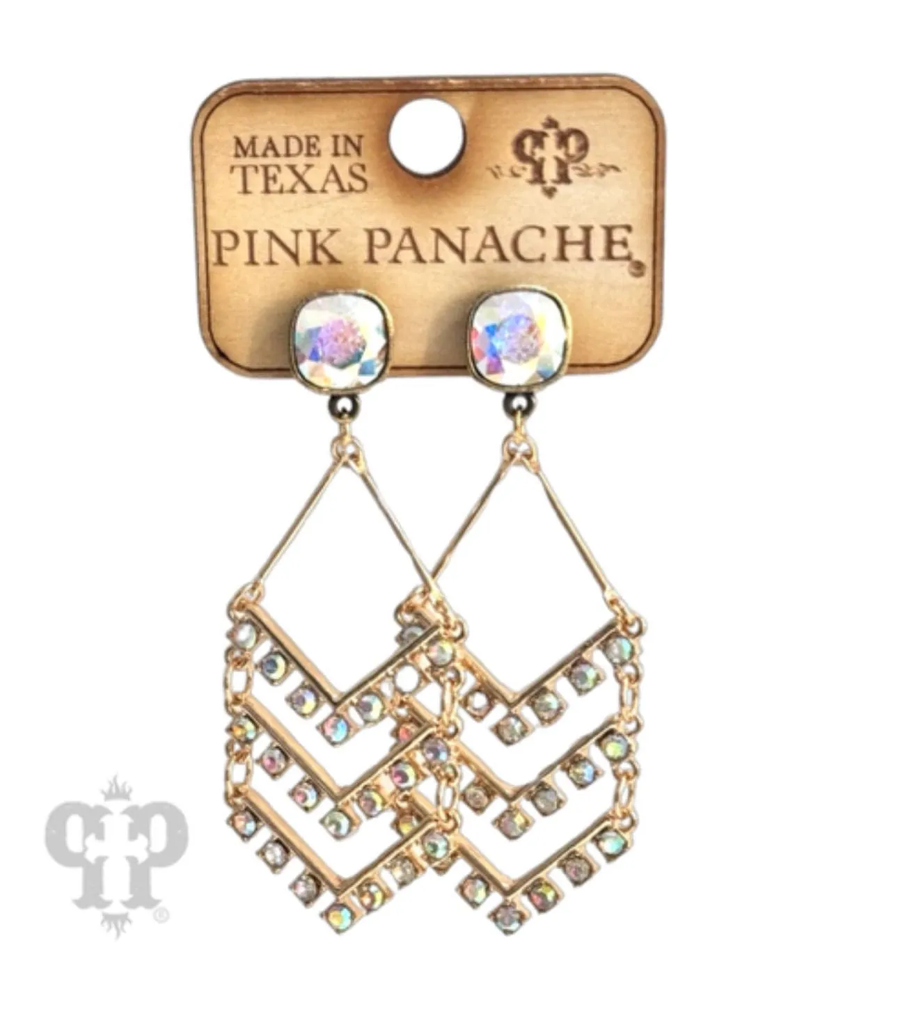 Golden Delight Earrings - Pink Panache