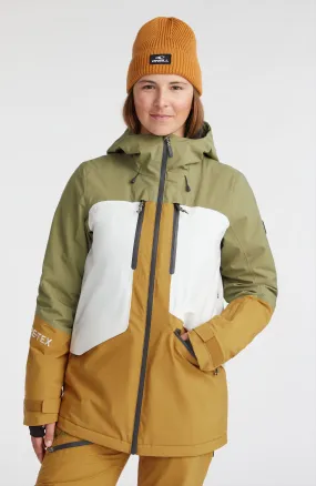 GORE-TEX Psycho Tech Snow Jacket | Deep Lichen Green Colour Block