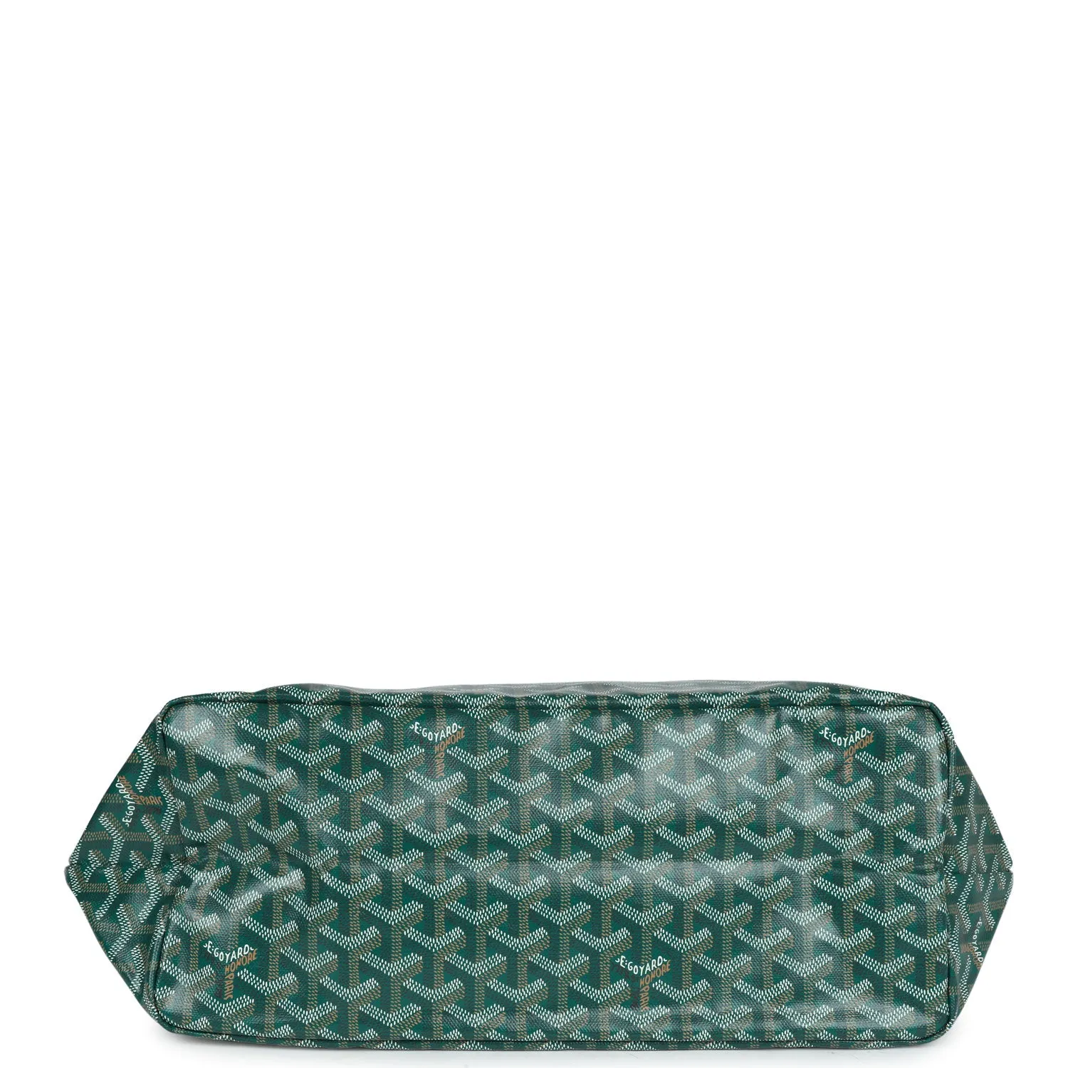 Goyard Goyardine Green St. Louis PM Tote Bag Palladium Hardware