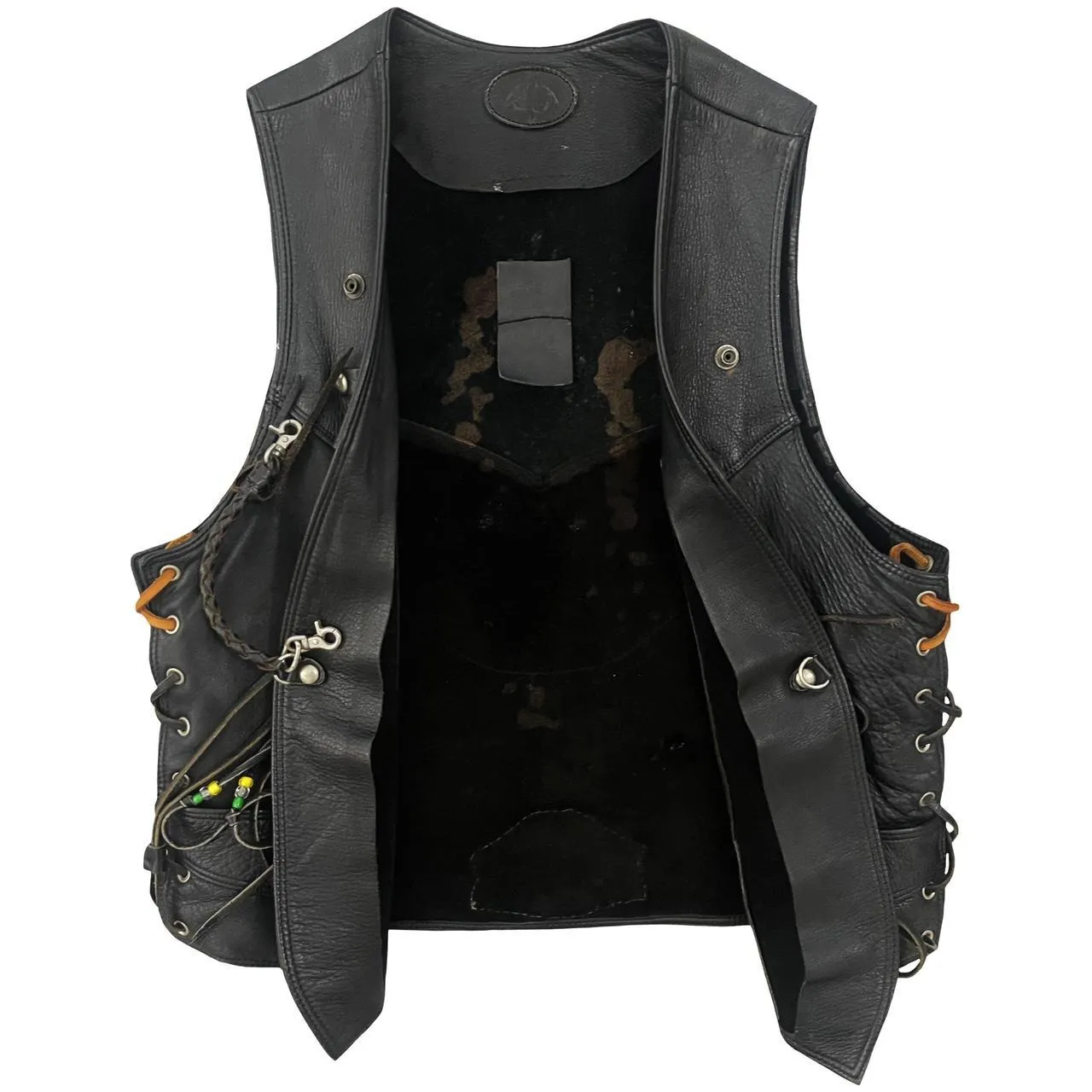 Grateful Dead Leather Biker Vest