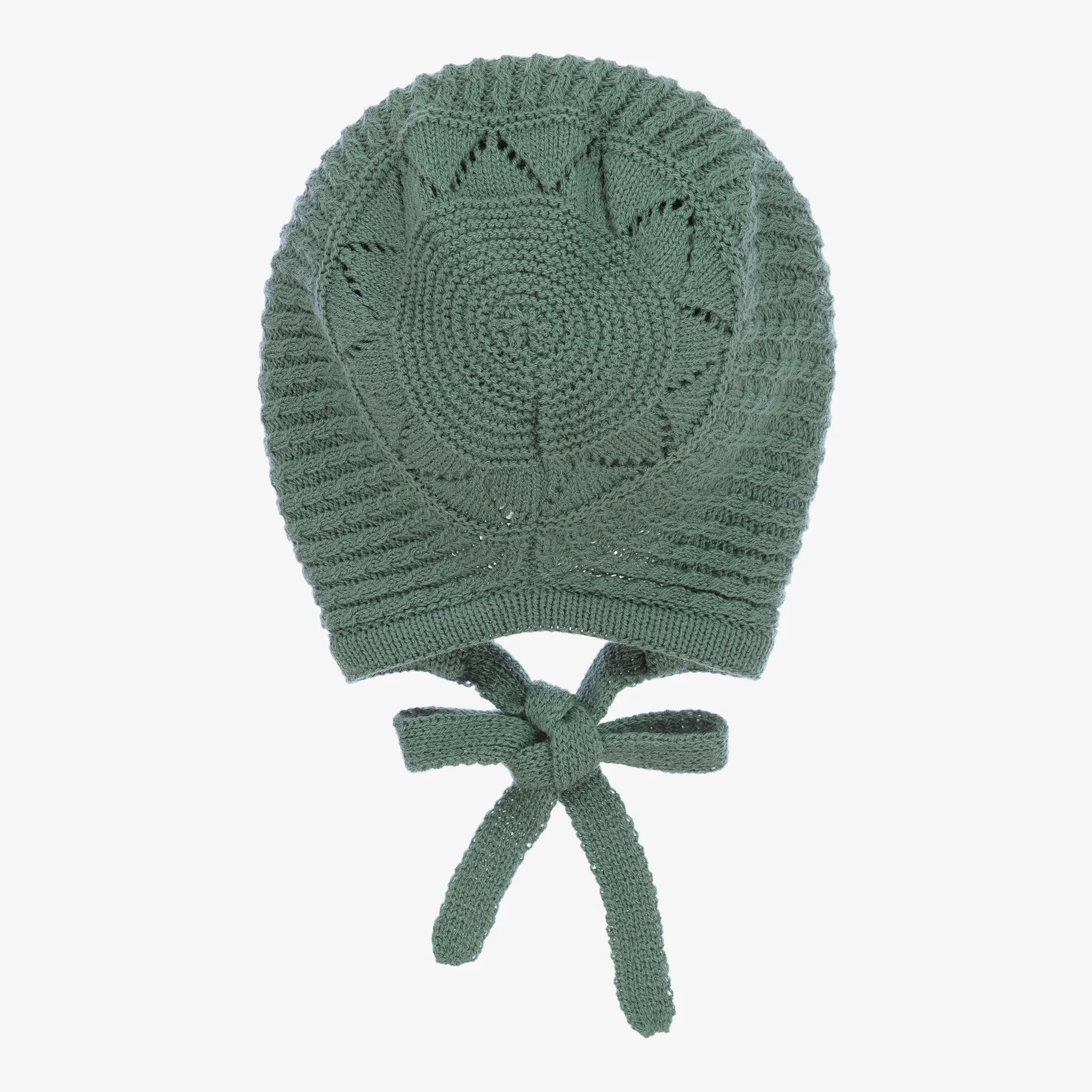 Green Knitted Bonnet