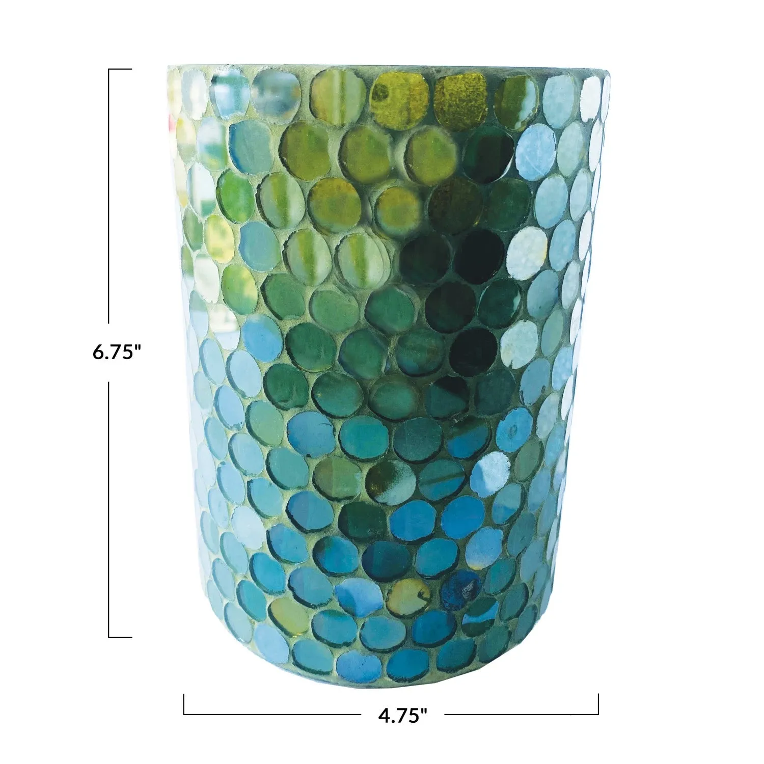 Green Mosaic Vessel