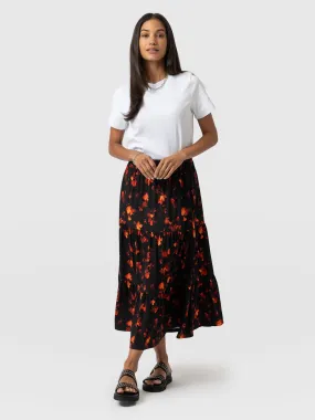 Greenwich Skirt - Red Aurora