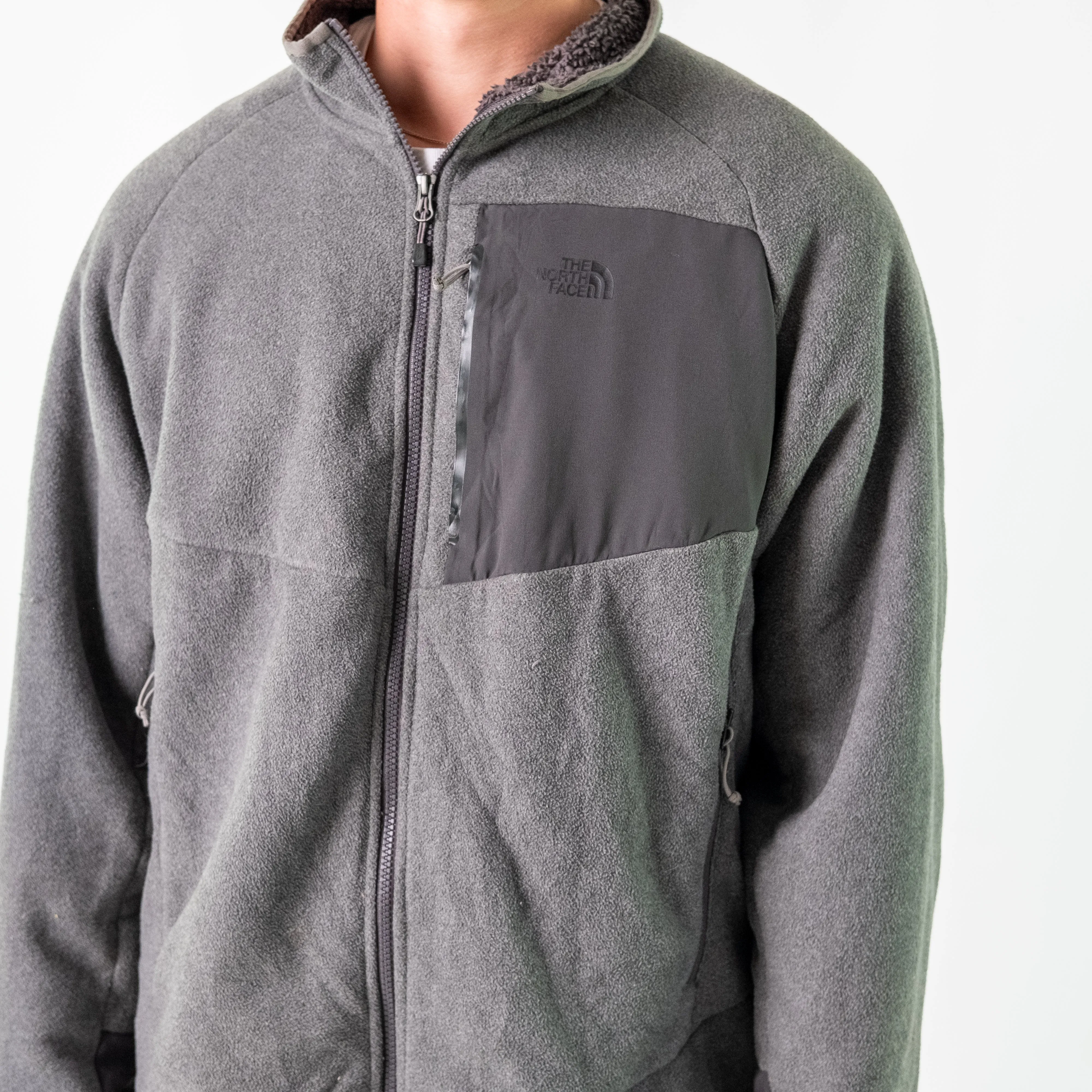 Grey 90s The North Face Fleece (XL)