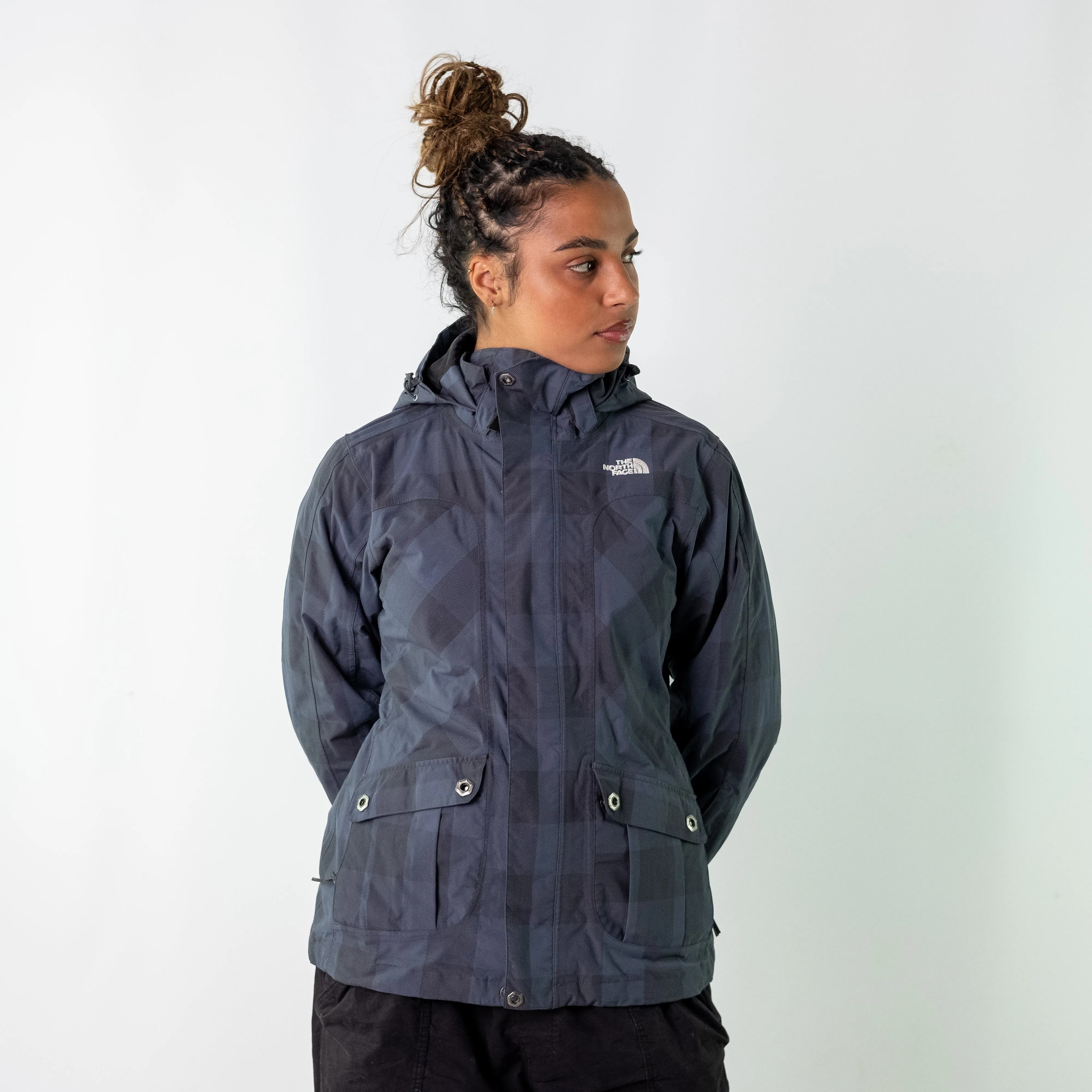 Grey 90s The North Face Light Rain Jacket (S)