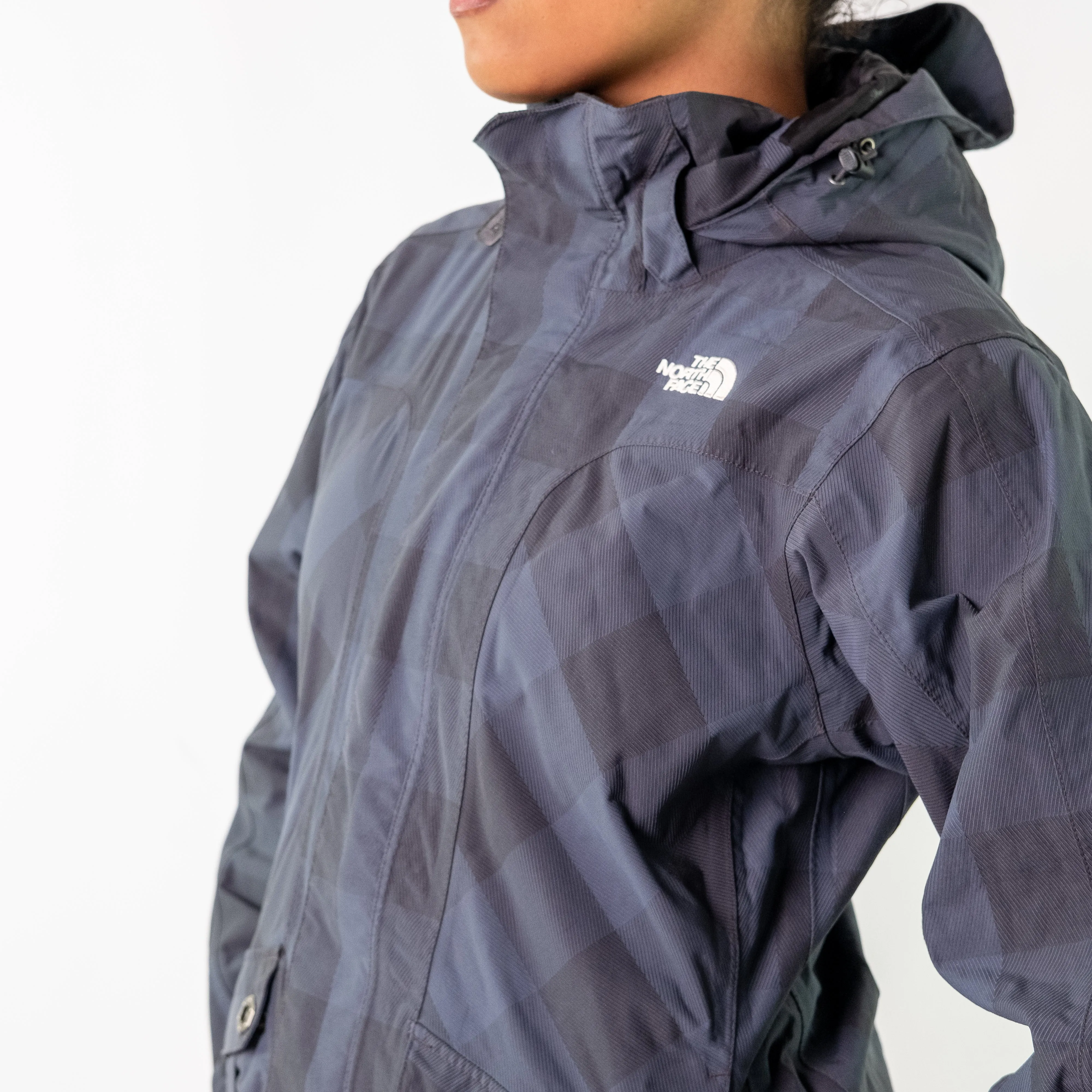 Grey 90s The North Face Light Rain Jacket (S)