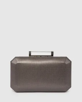 Grey Chiara Clutch Bag
