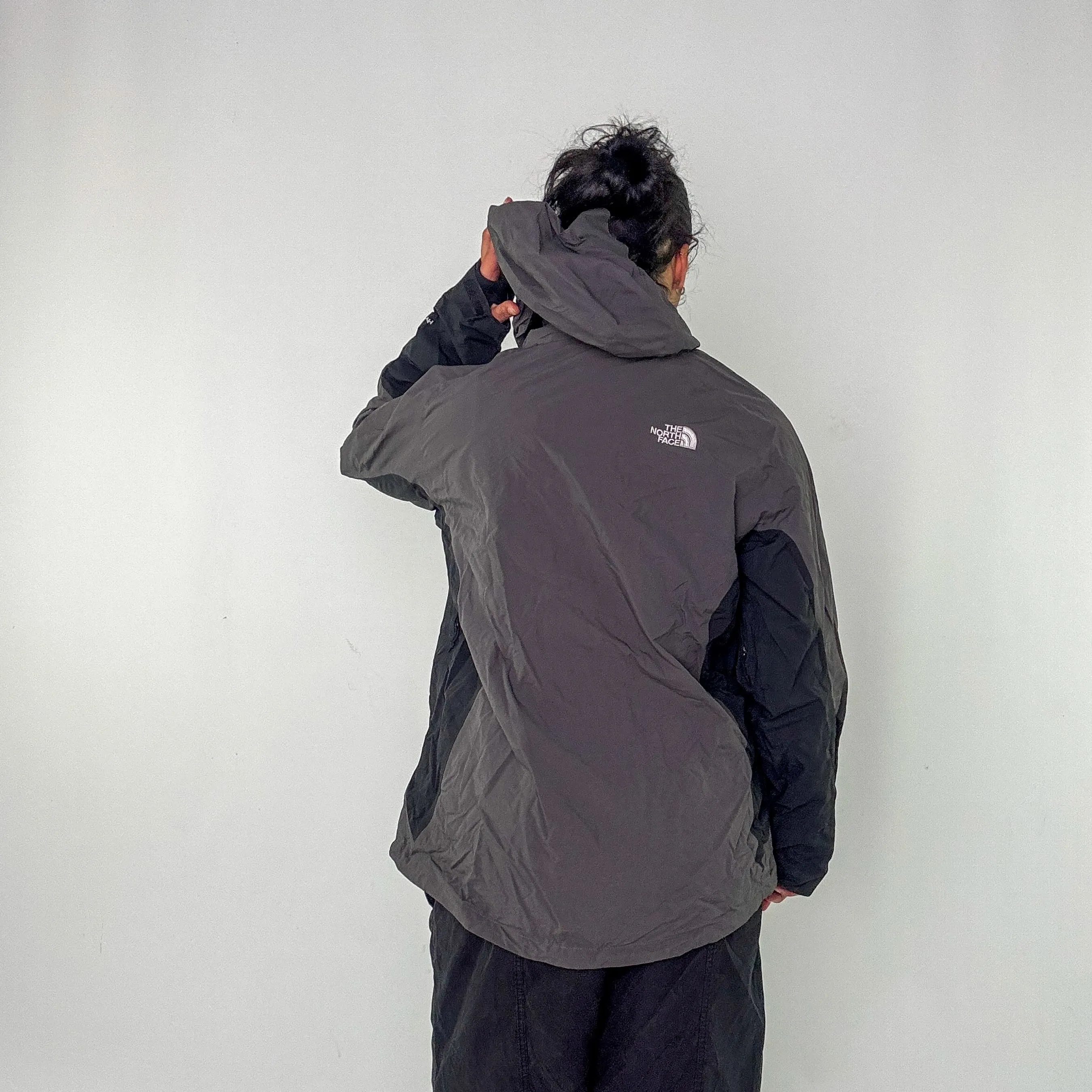 Grey y2ks The North Face Rain Jacket (L)