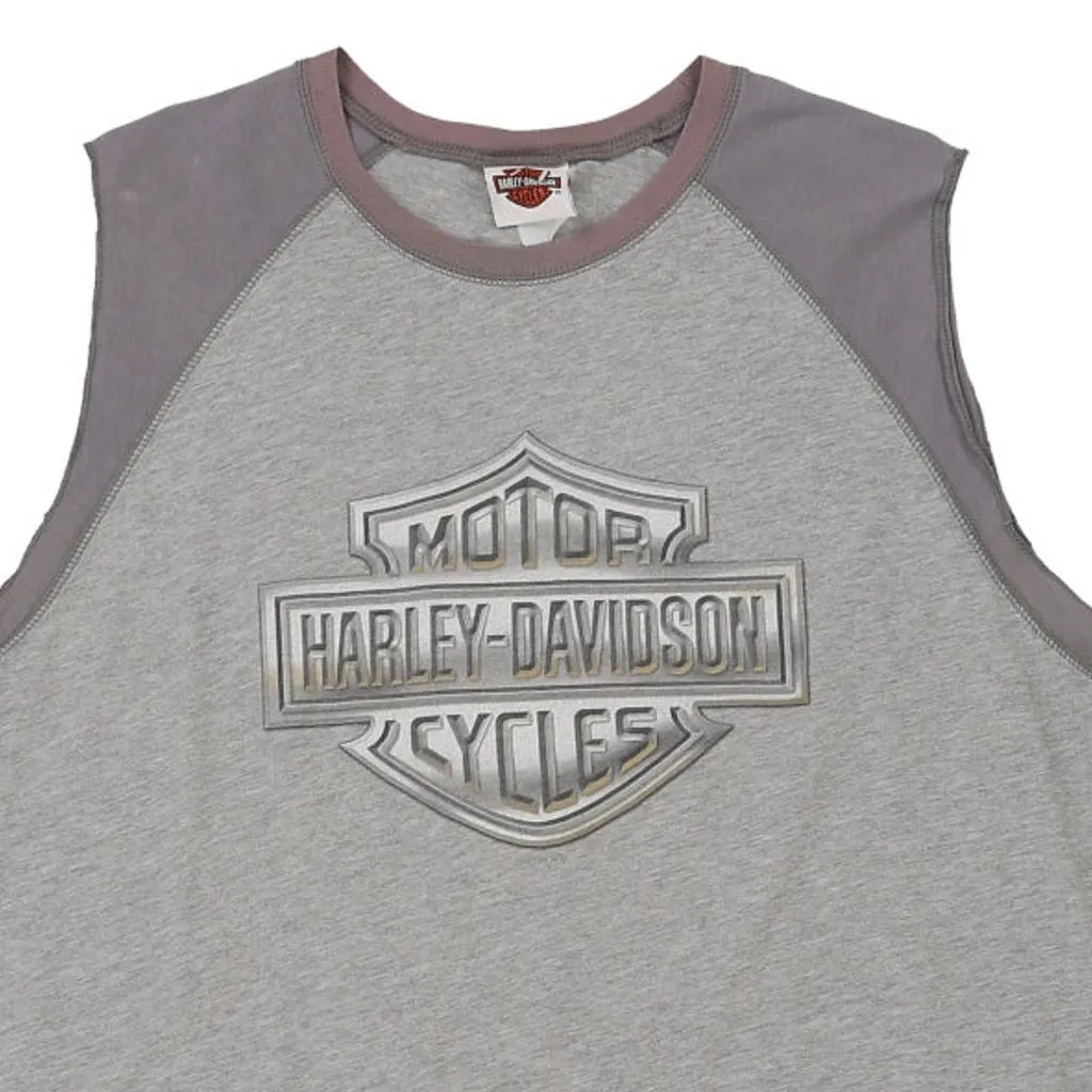 Harley Davidson Graphic Vest - Medium Grey Cotton