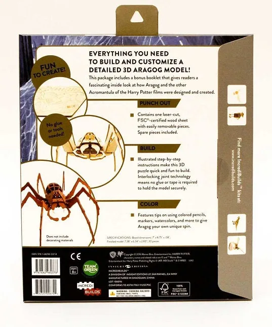 Harry Potter IncrediBuilds 3D Aragog
