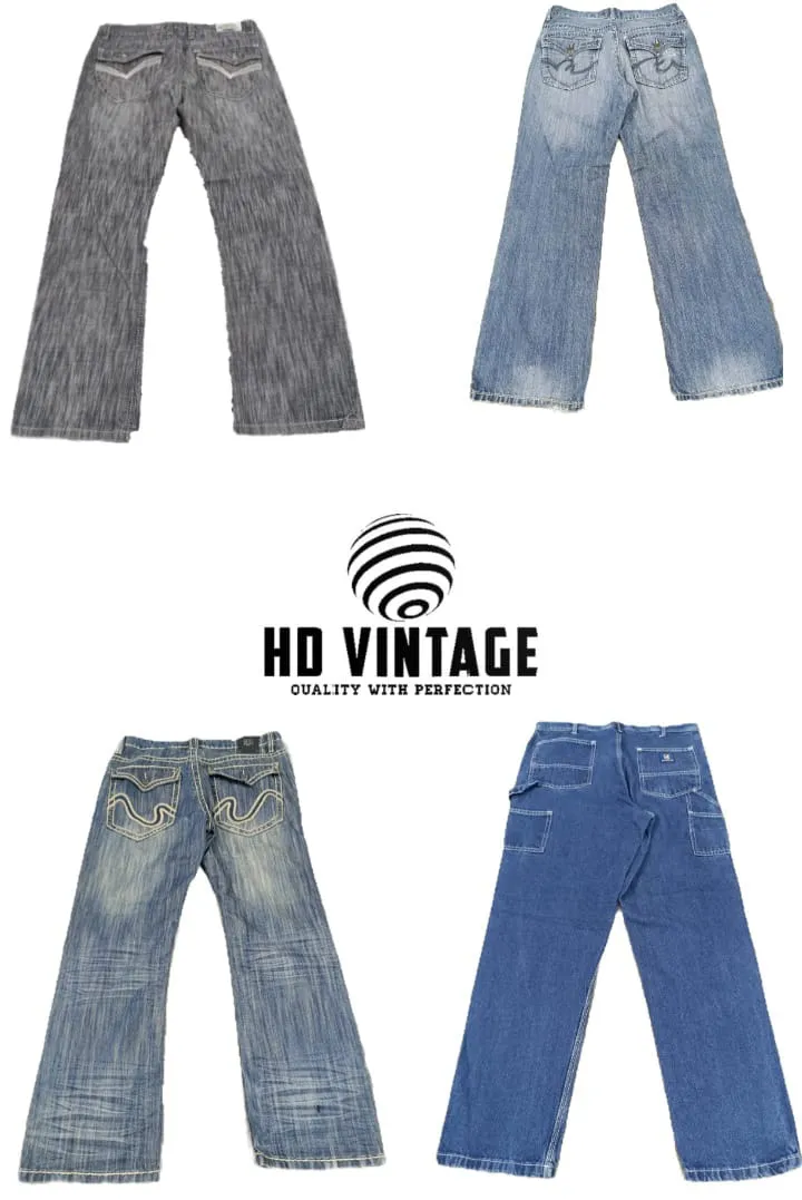 HD372 Men Designer Baggy Jeans - 20 pcs